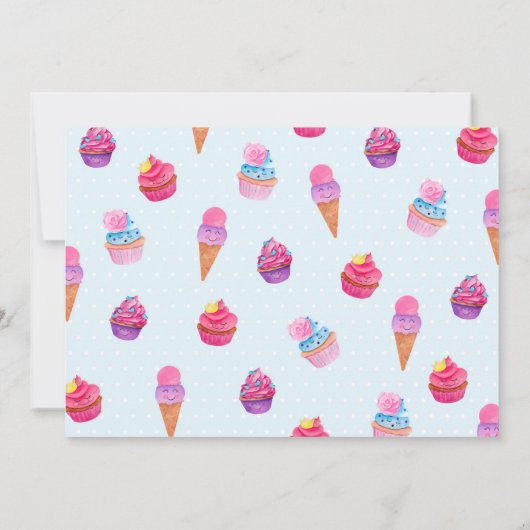 誕生日パーティーの招待状 招待状 (裏面)