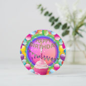 誕生日パーティーの招待状 招待状 (スタンド正面)