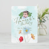 誕生日パーティーの招待状 招待状 (スタンド正面)