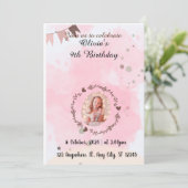 誕生日パーティーの招待状 招待状 (スタンド正面)