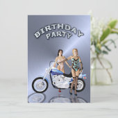 誕生日パーティーの招待状 招待状 (スタンド正面)