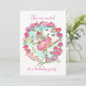 誕生日パーティーの招待状 招待状 (スタンド正面)