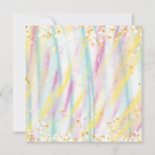 誕生日パーティーの招待状 招待状 (裏面)