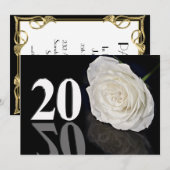 誕生日パーティーの招待状 20歳 招待状 (正面/裏面)