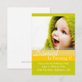 誕生日パーティーの招待状 | B-Day II |gryl 招待状 (正面/裏面)