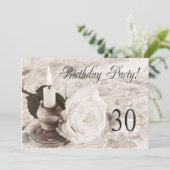 誕生日パーティーの招待30歳 招待状 (スタンド正面)