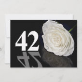 誕生日パーティーの招待42歳 招待状 (正面)