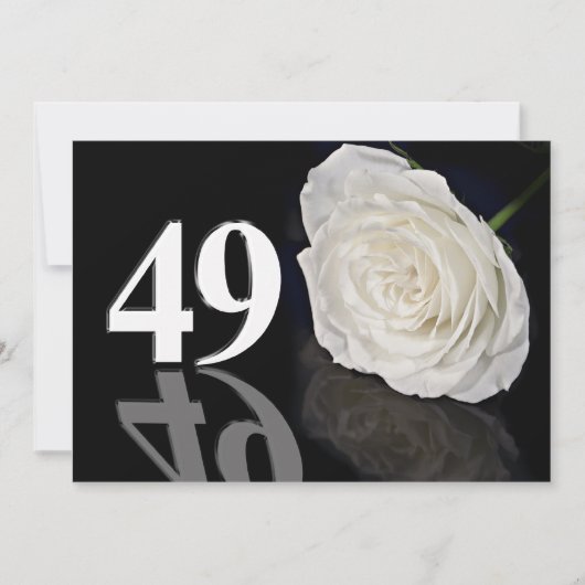 誕生日パーティーの招待49歳 招待状 (正面)