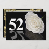 誕生日パーティーの招待52歳 招待状 (正面/裏面)