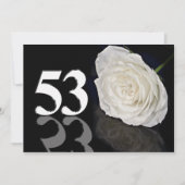 誕生日パーティーの招待53歳 招待状 (正面)