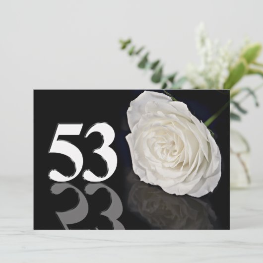 誕生日パーティーの招待53歳 招待状 (スタンド正面)