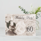 誕生日パーティーの招待60歳 招待状 (スタンド正面)