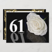 誕生日パーティーの招待61歳 招待状 (正面/裏面)
