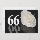 誕生日パーティーの招待66歳 招待状 (正面)