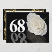 誕生日パーティーの招待68歳 招待状 (正面/裏面)