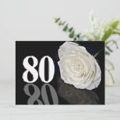 誕生日パーティーの招待80歳 招待状 (スタンド正面)