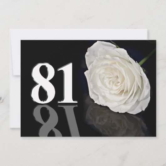 誕生日パーティーの招待81歳 招待状 (正面)