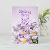 誕生日パーティーの招待85歳 招待状 (スタンド正面)