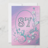 誕生日パーティーの招待87歳 招待状 (正面)