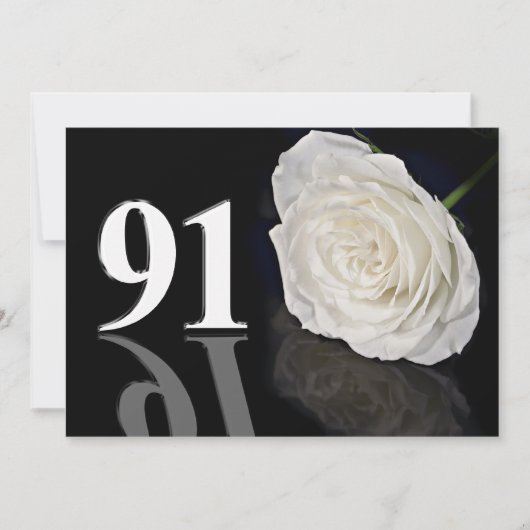 誕生日パーティーの招待91歳 招待状 (正面)