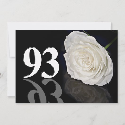 誕生日パーティーの招待93歳 招待状 (正面)