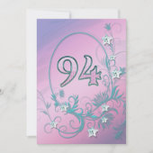 誕生日パーティーの招待94歳 招待状 (正面)