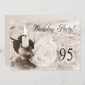 誕生日パーティーの招待95歳 招待状 (正面/裏面)