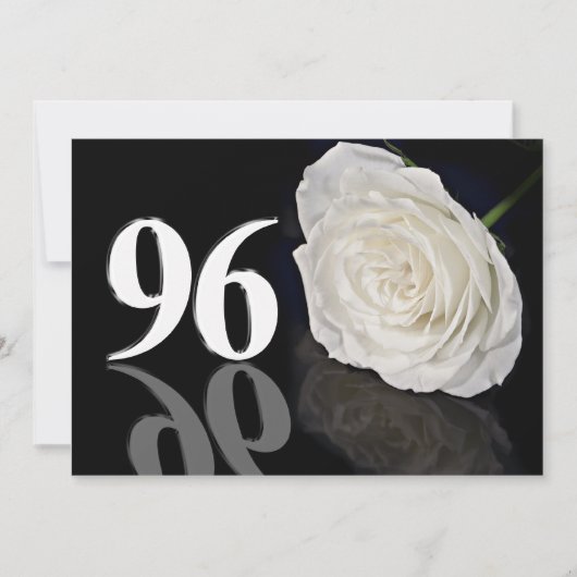 誕生日パーティーの招待96歳 招待状 (正面)