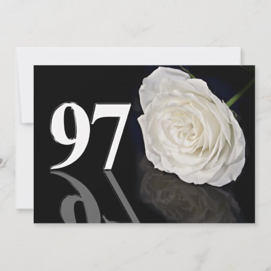 誕生日パーティーの招待97歳 招待状 (正面)