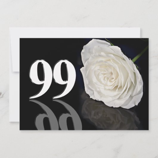 誕生日パーティーの招待99歳 招待状 (正面)