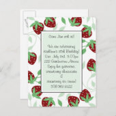 誕生日パーティーの招待 インビテーションポストカード (正面/裏面)