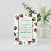 誕生日パーティーの招待 インビテーションポストカード (スタンド正面)