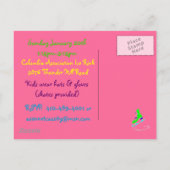 誕生日パーティーの招待 インビテーションポストカード (裏面)