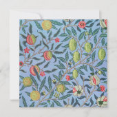 誕生日パーティーの招待：ウィリアム・モリス  招待状 (正面)