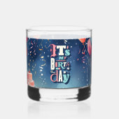 誕生日パーティーの招待 ウイスキーグラス (正面)