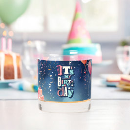 誕生日パーティーの招待 ウイスキーグラス