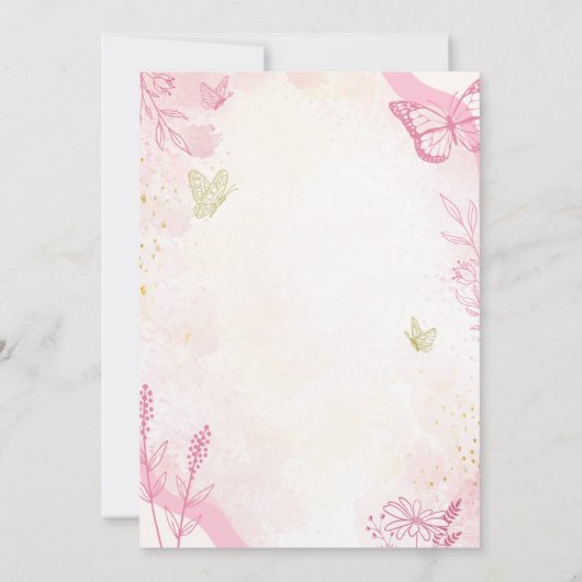 誕生日パーティーの招待 – カスタム – 情報の追加 招待状 (裏面)