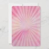 誕生日パーティーの招待 | カーニバルピンク 招待状 (裏面)