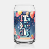 誕生日パーティーの招待 ガラス缶 (正面)