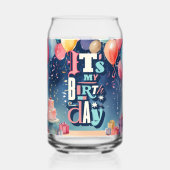 誕生日パーティーの招待 ガラス缶 (裏面)