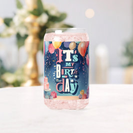 誕生日パーティーの招待 ガラス缶