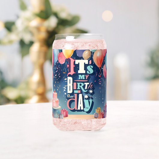 誕生日パーティーの招待 ガラス缶 (インサイチュ (ウェディング))