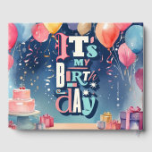 誕生日パーティーの招待 ゲストブック (裏面)