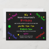 誕生日パーティーの招待，サンデゼリービーンズ 招待状 (裏面)