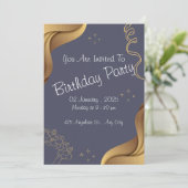 誕生日パーティーの招待 シーズンカード (スタンド正面)