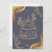 誕生日パーティーの招待 シーズンカード (裏面)