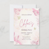 誕生日パーティーの招待 セーブザデート (正面)