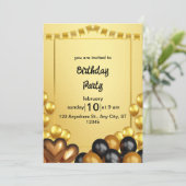 誕生日パーティーの招待 セーブザデート (スタンド正面)