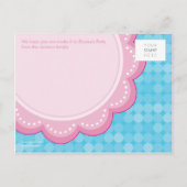 誕生日パーティーの招待：:デイジー1 インビテーションポストカード (裏面)