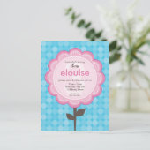 誕生日パーティーの招待：:デイジー1 インビテーションポストカード (スタンド正面)